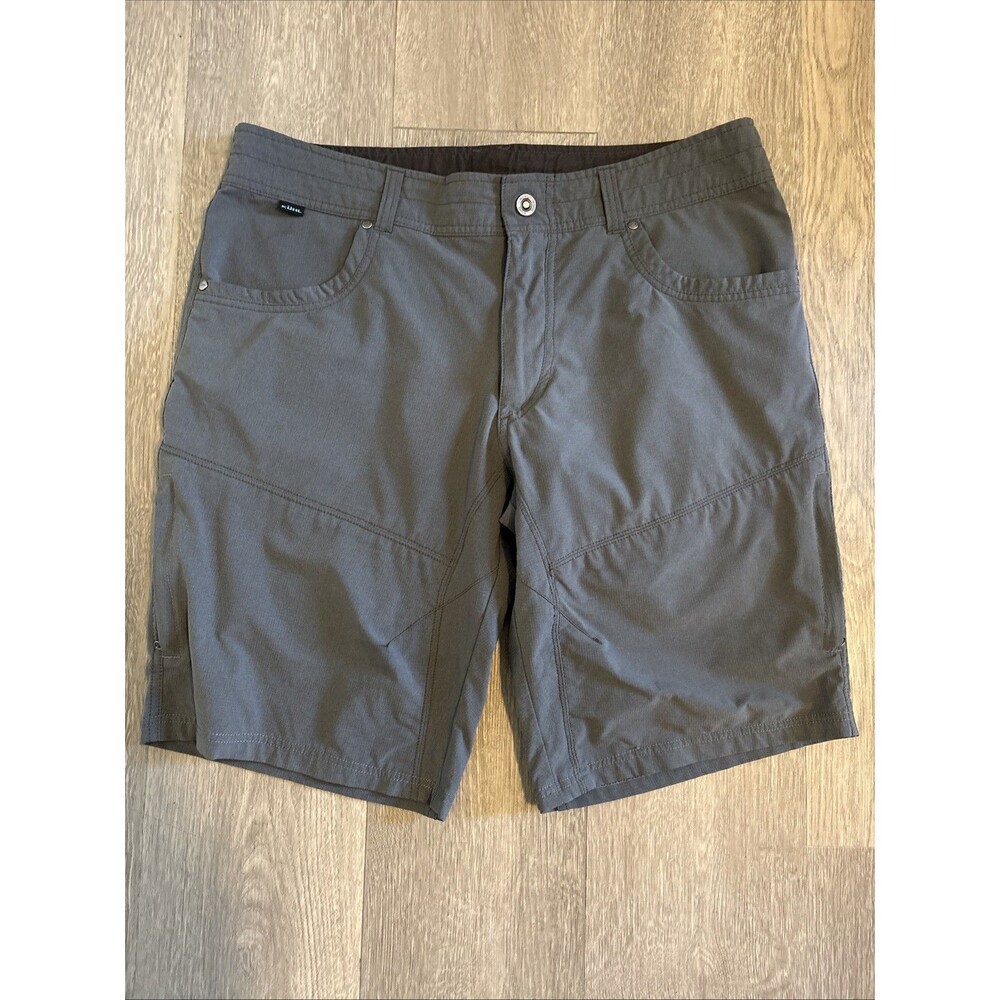 Kuhl Renegade Shorts Men's 36 Charcoal Gray Hiking Outdoor Performance UPF 50+